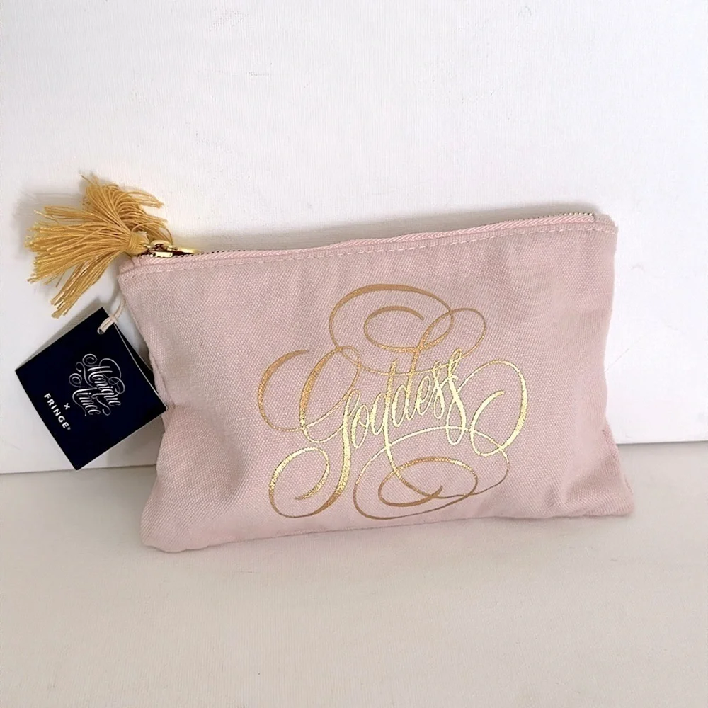 Monique Aimee x FRINGE Canvas Goddess Pouch NWT